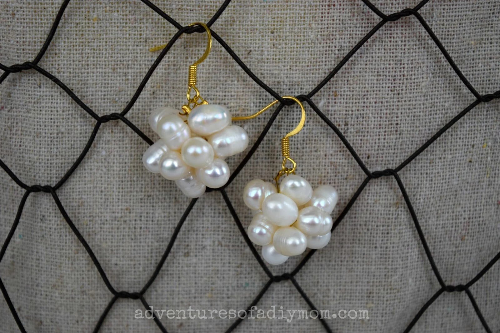 DIY Pearl Cluster Earrings