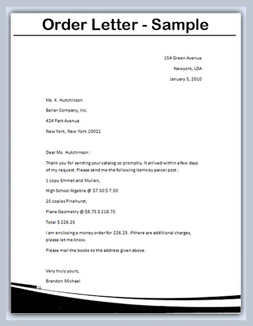 business letter exle order secretarial secretarial 10 types of business letters business letter exle order secretarial secretarial 10 types of business letters