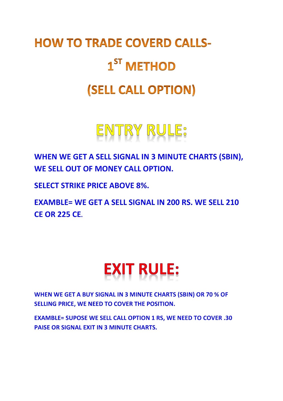 Option trading and writing strategies covered call writing strategy