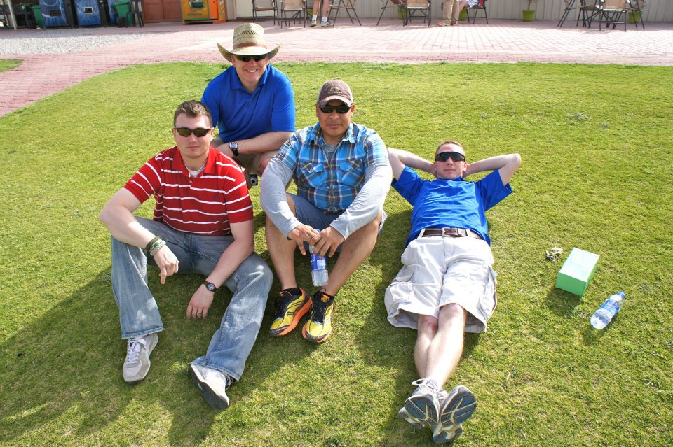 better together. Golfing in Kuwait.