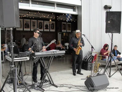 musicians at San Pedro Square Market in San Jose, California