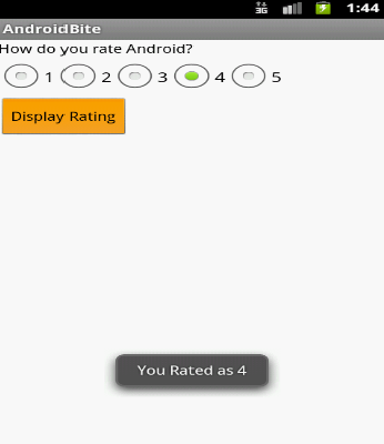 Radiooptions de Android binario