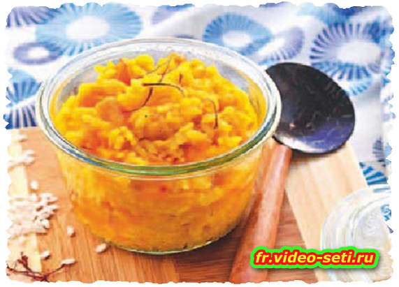 Risotto de courge au safran Risotto de courge au safran