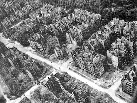 Hamburg ruins after Allied bombings