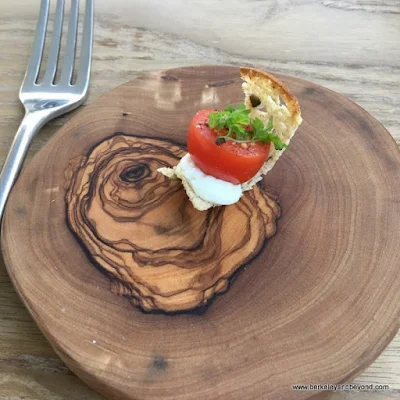 amuse starter at Acacia House restaurant in St. Helena, California