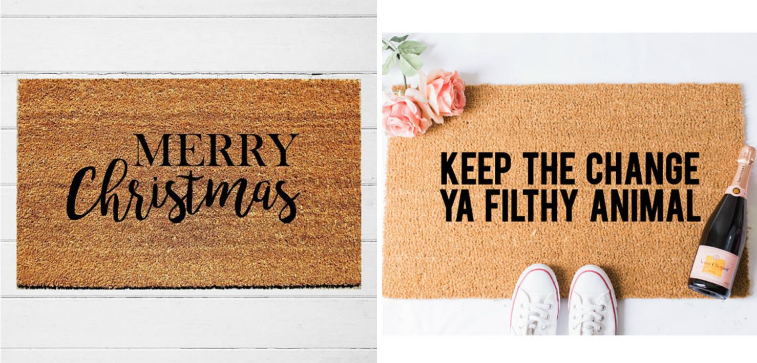 Girl Talk 8 Favorite Christmas Doormats On Etsy