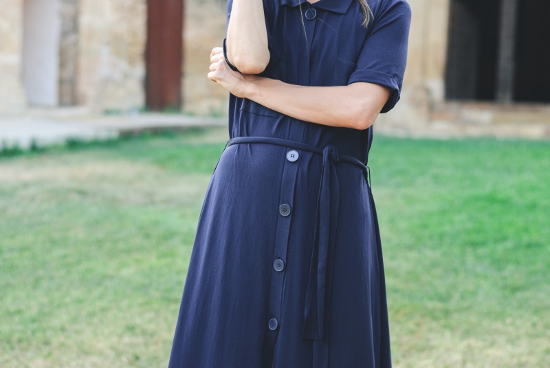 Blue Zara Knit dress