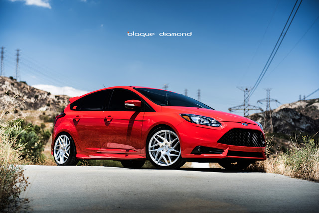 2014 Ford Focus Fitted With 19 BD-3’s in Silver - Blaque Diamond Wheels