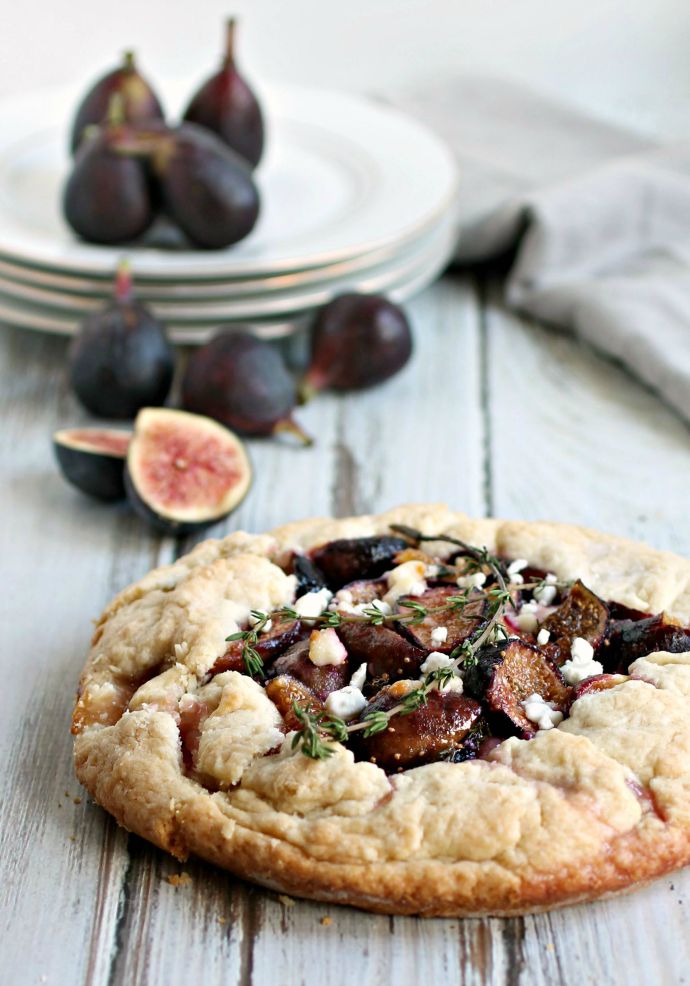 Fig Galette with Goat Cheese and Thyme