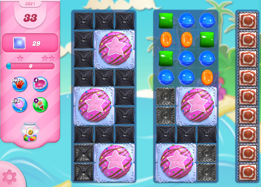 Candy Crush Saga level 3081 Candy Crush Saga level 3081