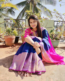 Saravanan Meenakshi Rachitha Beautiful Stills In Traditional Saree