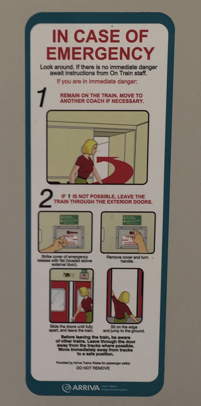 Travel with Angela Lansbury Safe Emergency Exit From Trains