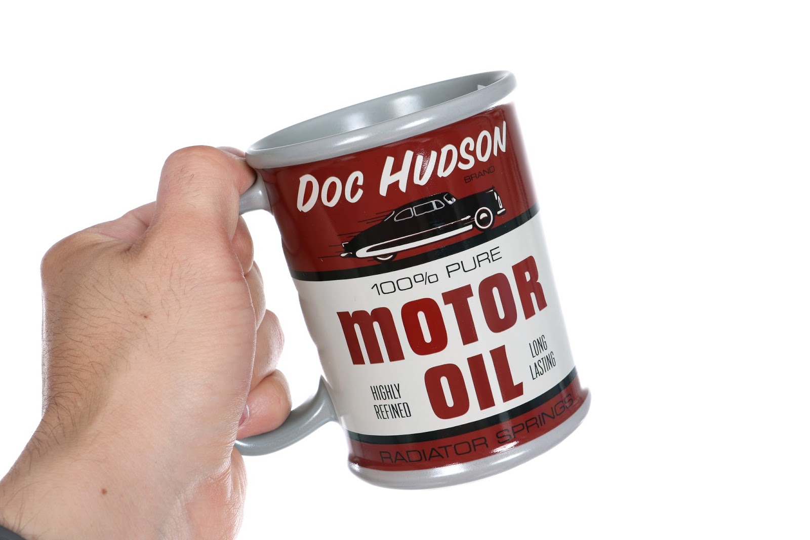 Dan the Pixar Fan Cars 3 Disney Store Doc Hudson Motor Oil Mug