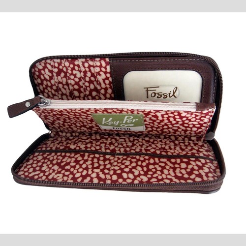My loss is your gain!: FOSSIL KEY PER Zip Around Clutch Wallet - Raspberry