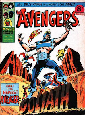 Marvel UK, the Avengers #92, the new Goliath