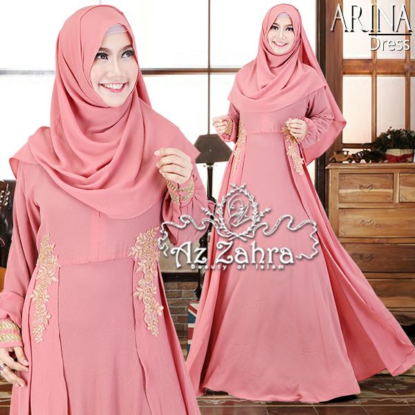  Jual Baju Hijab Modern Untuk Pesta Arina Dress By Az Zahra