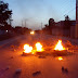 Apagones encienden a Cachón esta noche con quemas de neumáticos