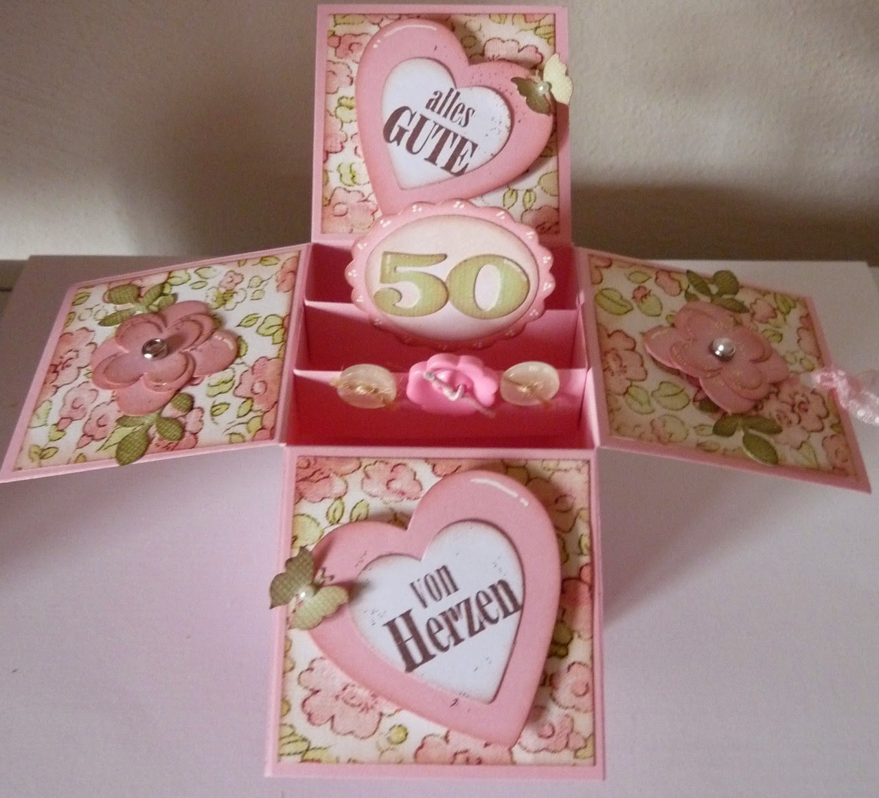 stamping funny CardBox zum 50. Geburtstag