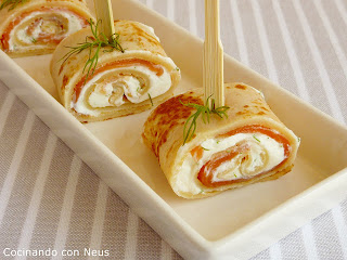 Crêpes de salmón ahumado Crêpes de salmón ahumado