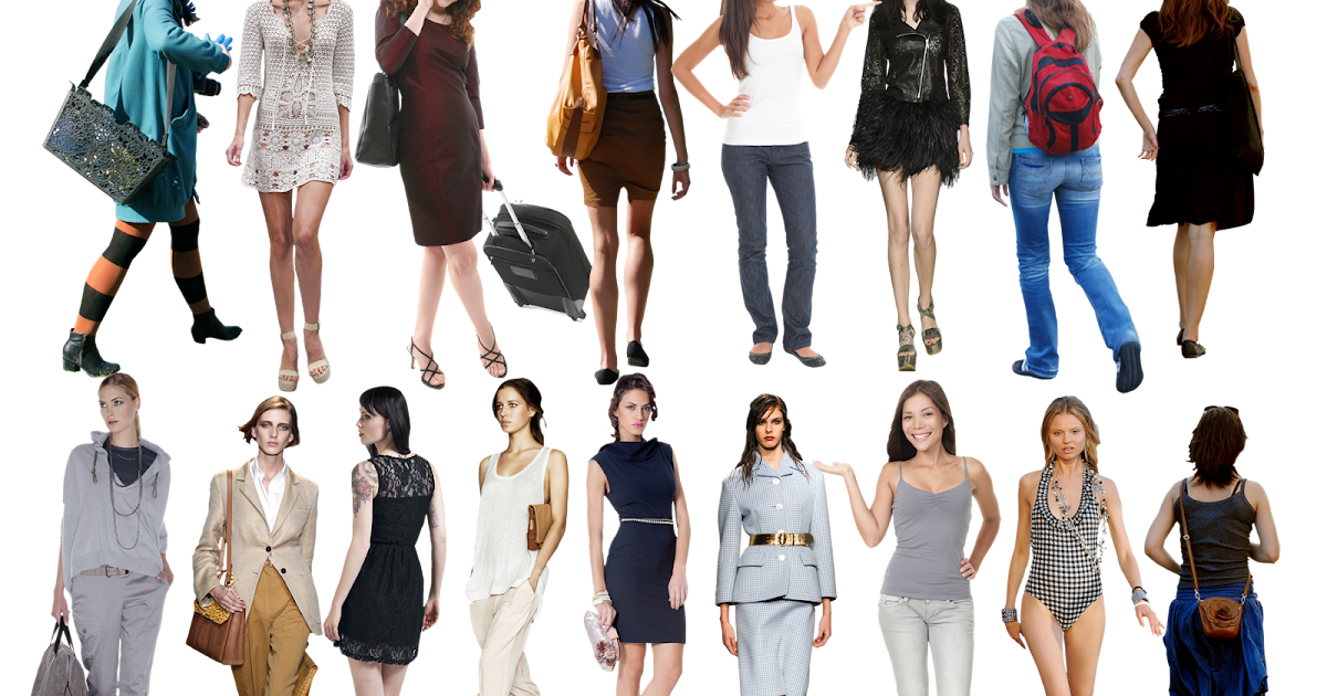 SKETCHUP TEXTURE: CUT OUT WOMENS PNG