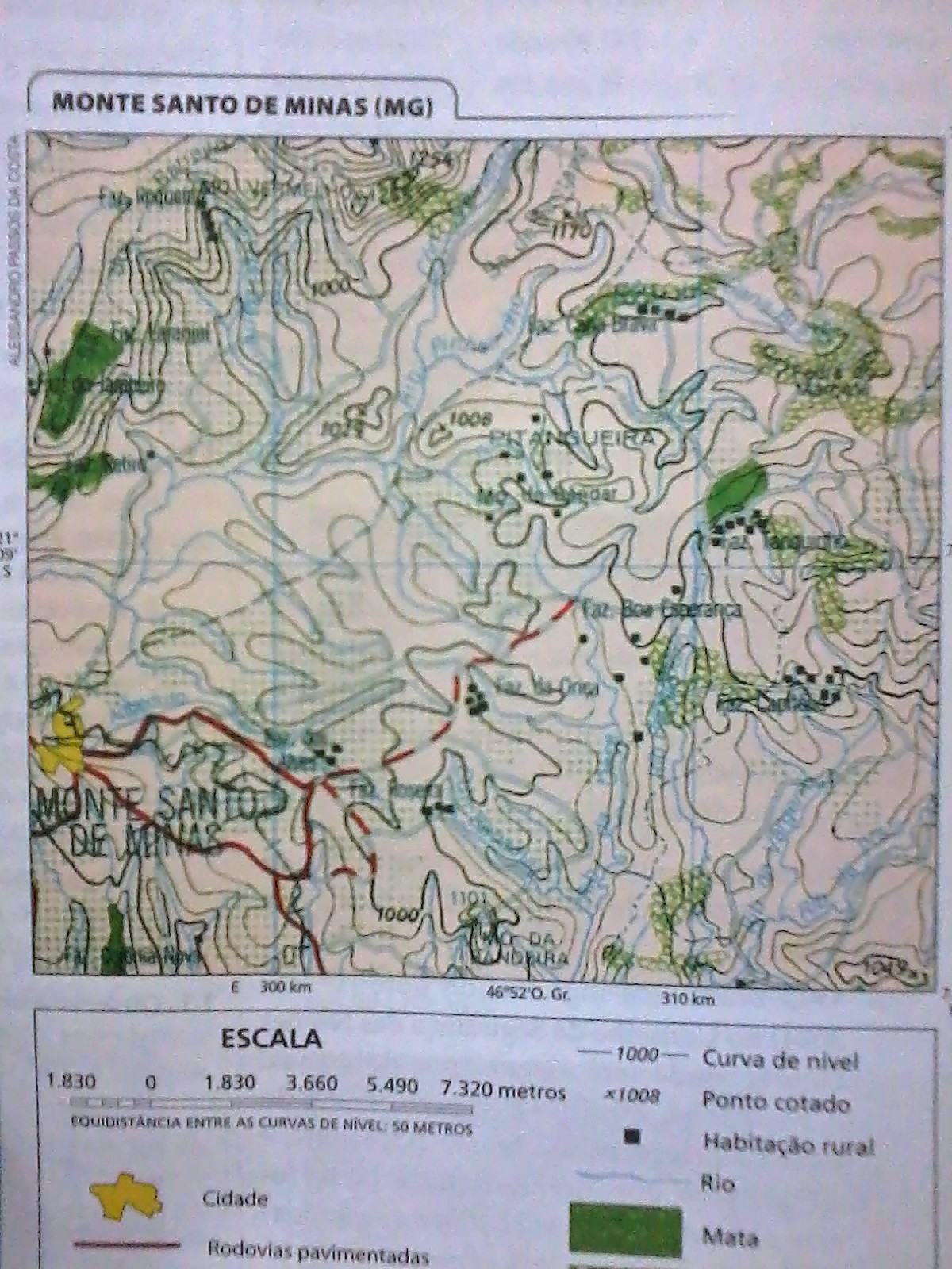 GEOGRAFIA Newton Almeida Mapa Topográfico GEOGRAFIA Newton Almeida Mapa Topográfico