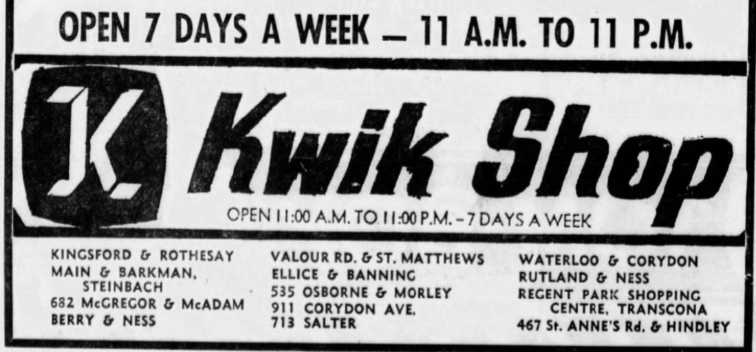 West End Dumplings Farewell, Mac's Milk