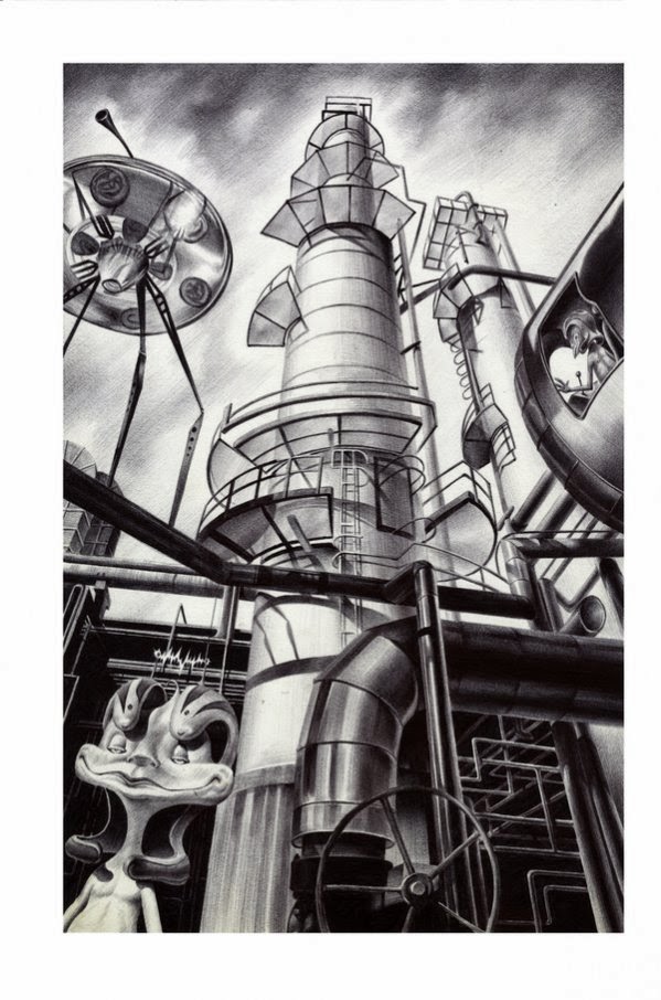 Lovot Factory 153 _ Ballpoint pen Illustration