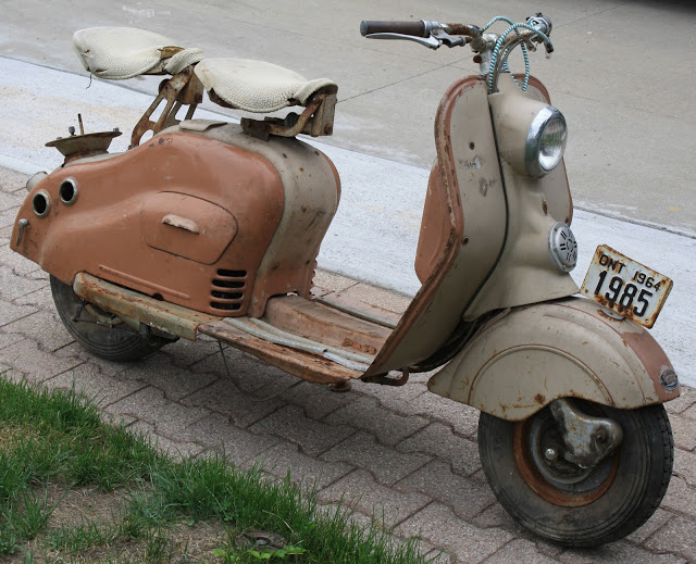 New Lambretta Made In  : Many Plastic Parts Were Used On Later Models, Including Engine Covers, Headlight, And Petrol Tank Two.