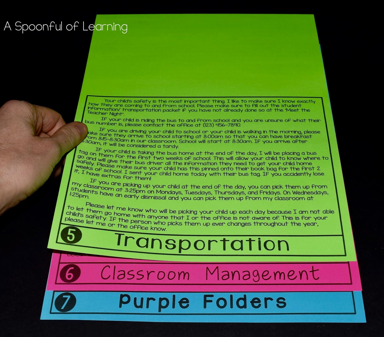 Foldable Parent Handbook Flipbook Is Here A Spoonful of Learning