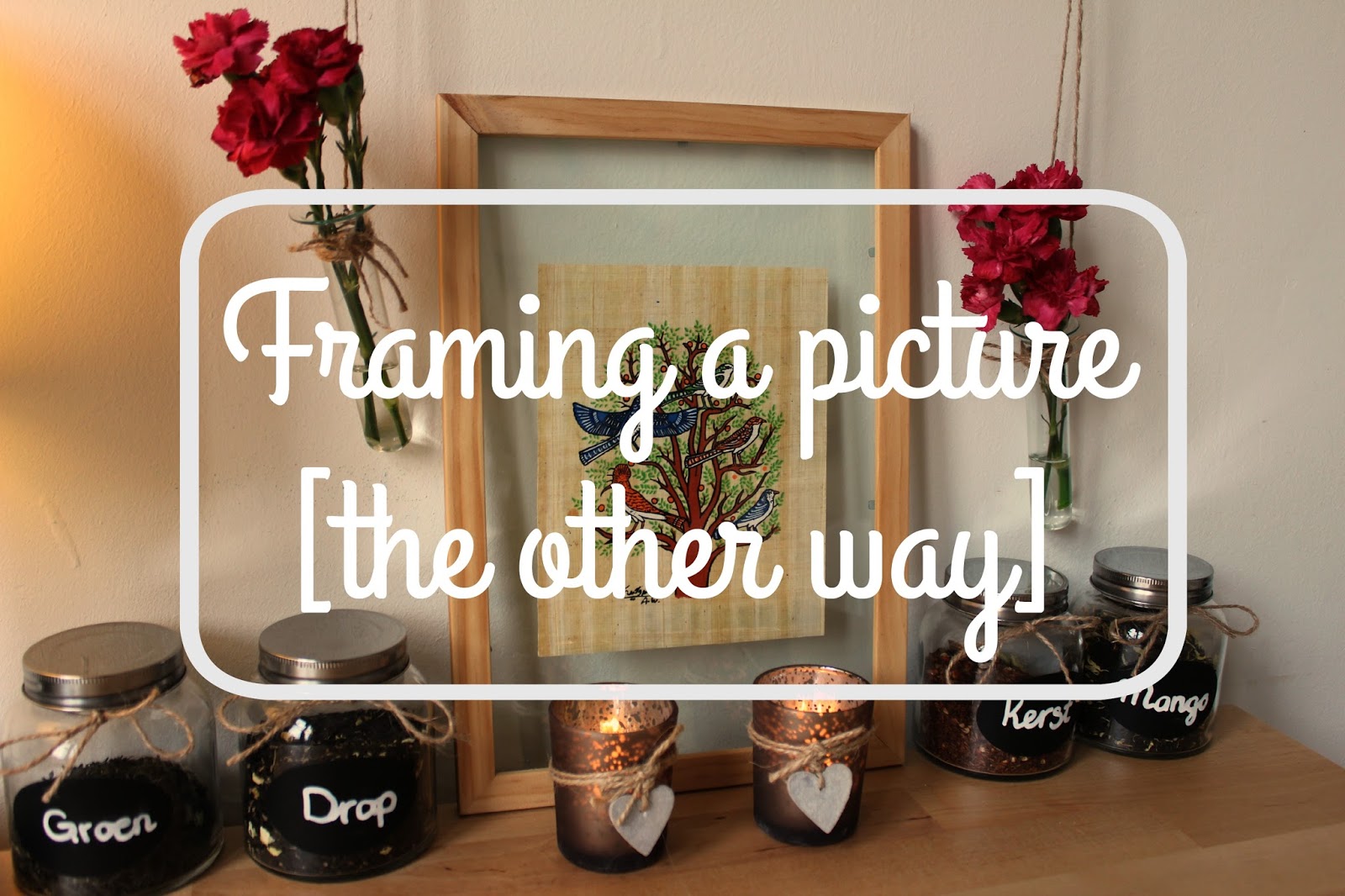 Ingee DIY Art behind glass