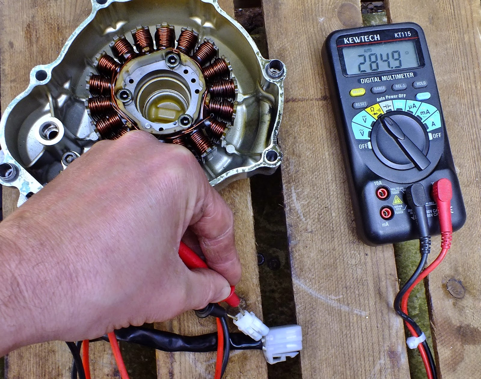 Yamaha YZFR125 Owners Blog Yamaha YZF R125 Pick up coil testing ( no