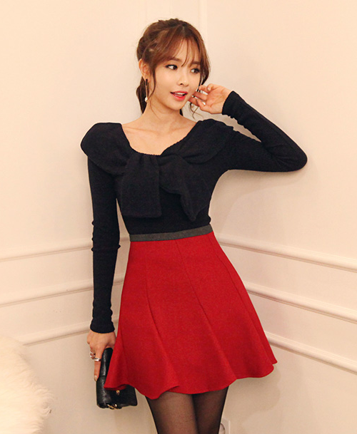 [Dabagirl] Diagonal Pleat A-Line Skirt | KSTYLICK - Latest Korean ...