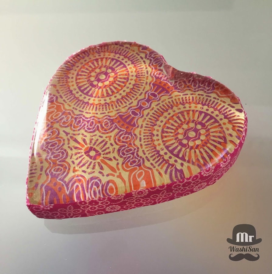 Corazón de cristal con decoupage y washitape diy handmade by mrwashisan http://mrwashisan.blogspot.com.es