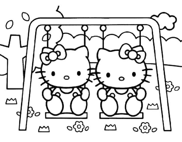Gambar Mewarnai Hello Kitty - 4 Gambar Mewarnai Hello Kitty - 4