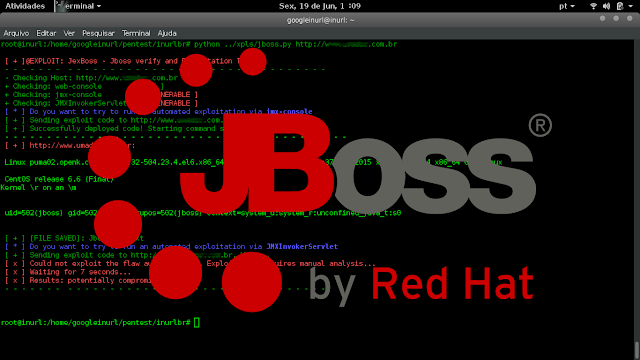 JexBoss is a tool for testing and exploiting vulnerabilities in JBoss Application Server. The script works, however ateramos the XPL order to use it in mass along with inurlbr scanner  All latches and test questions were withdrawn in order to be used in mass was added fução to save vulnerable sites.