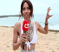 Sara Santos de decote na CMTV