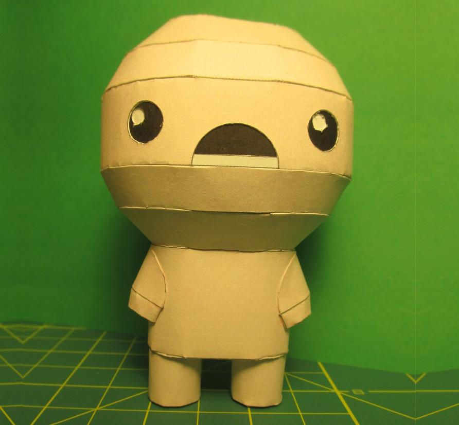 PAPERMAU The Binding of Isaac Isaac The Kid Paper Toy by Matt Heyro0