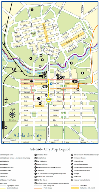 Adelaide city map