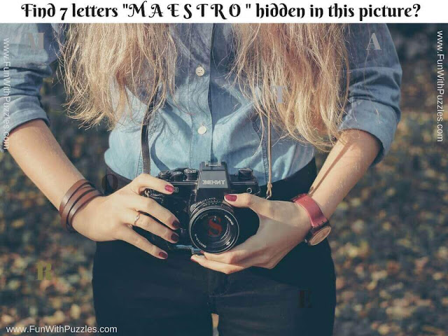 Picture Puzzle to find hidden Letters