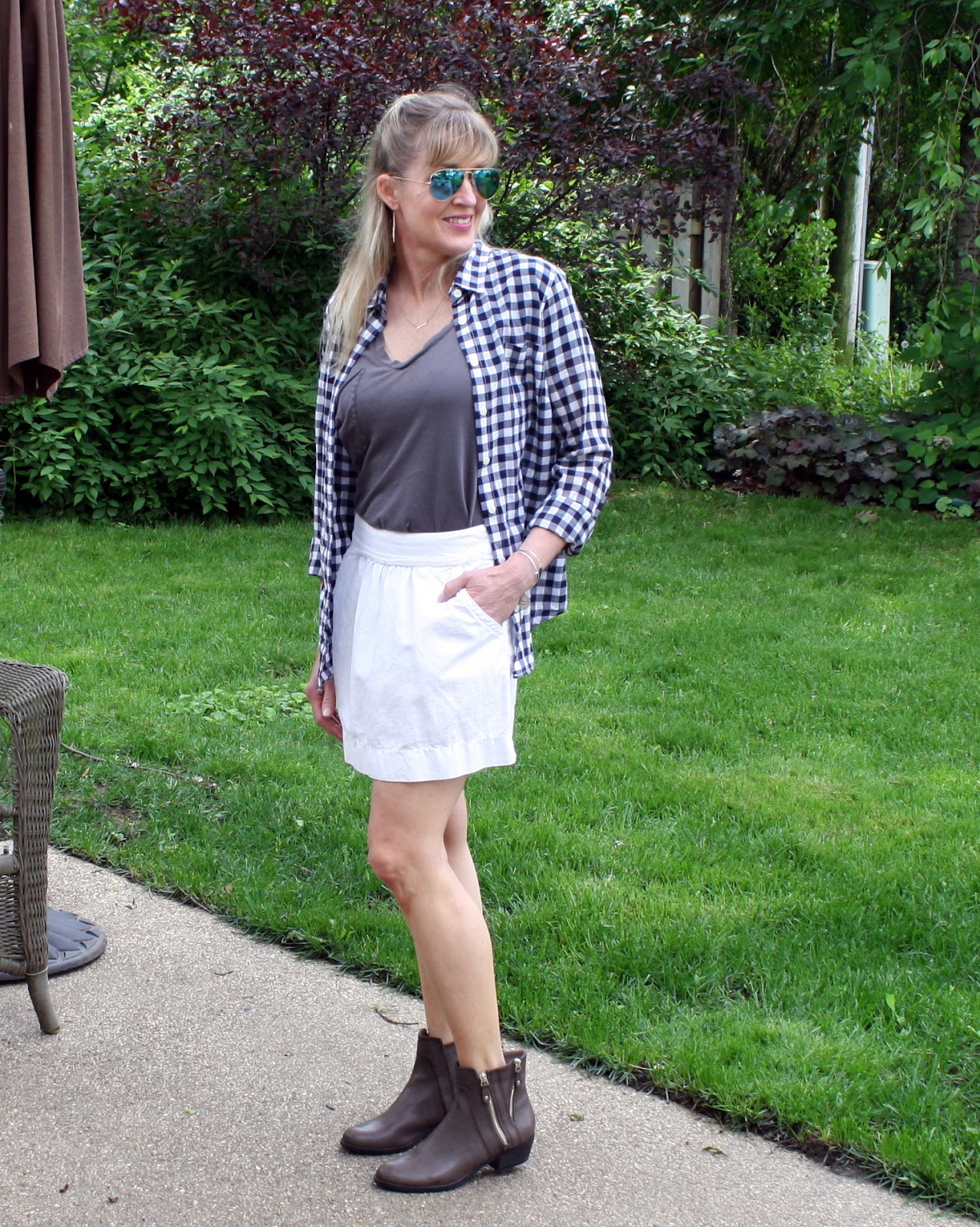 spring transition outfit 
