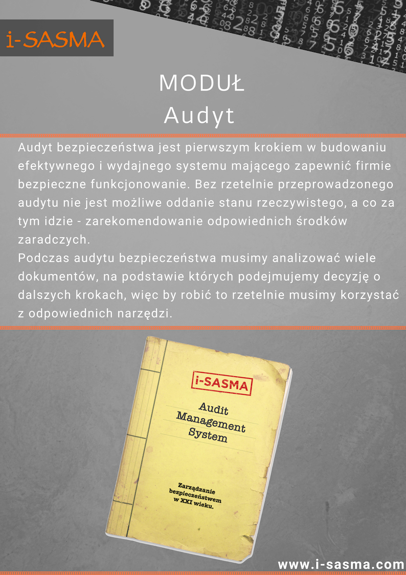 Moduł do zarządzania audytami programu i-SASMA