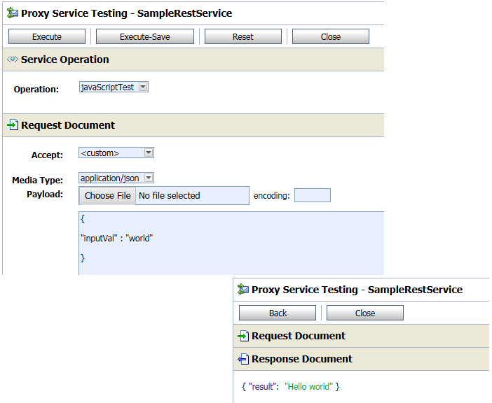 OSB12c JavaScript Action Testing