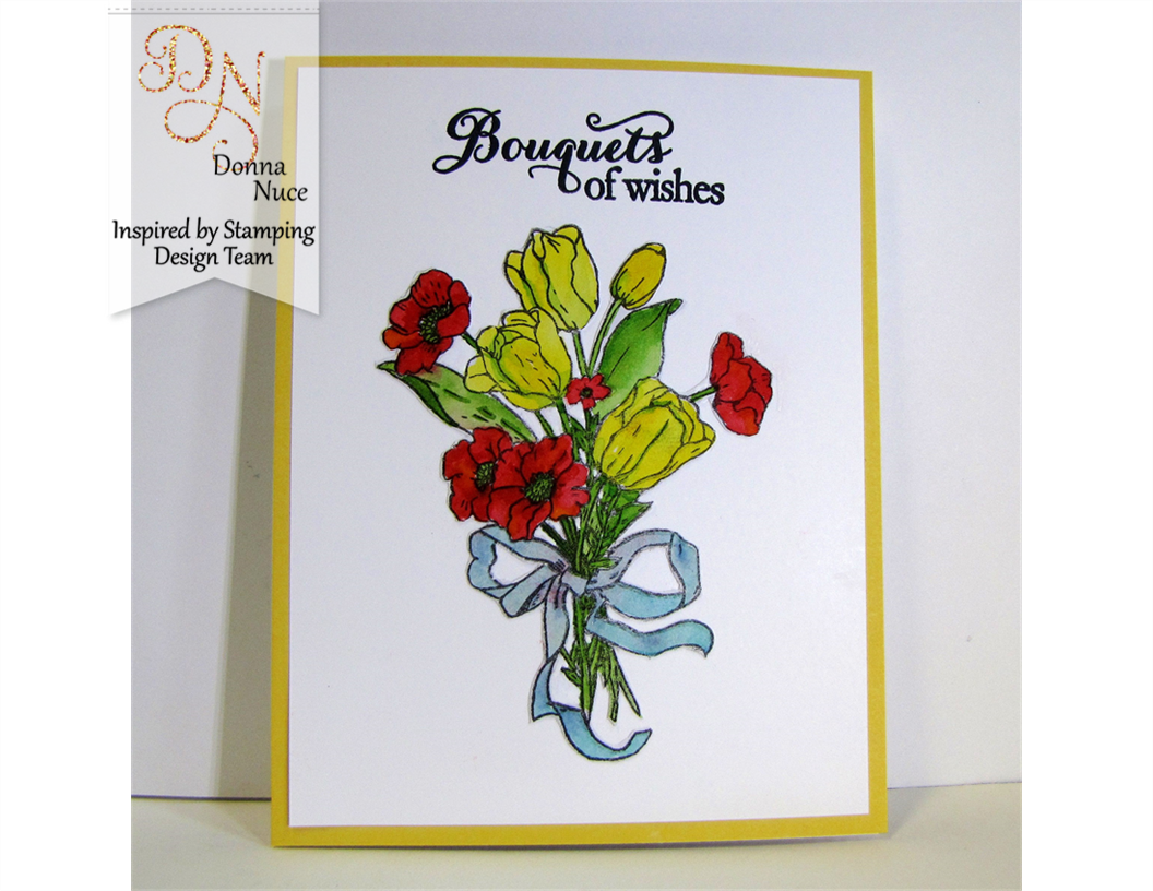 Inspired by Stamping, Crafty Colonel, Tulip Bouquet Stamp set, Birthday card