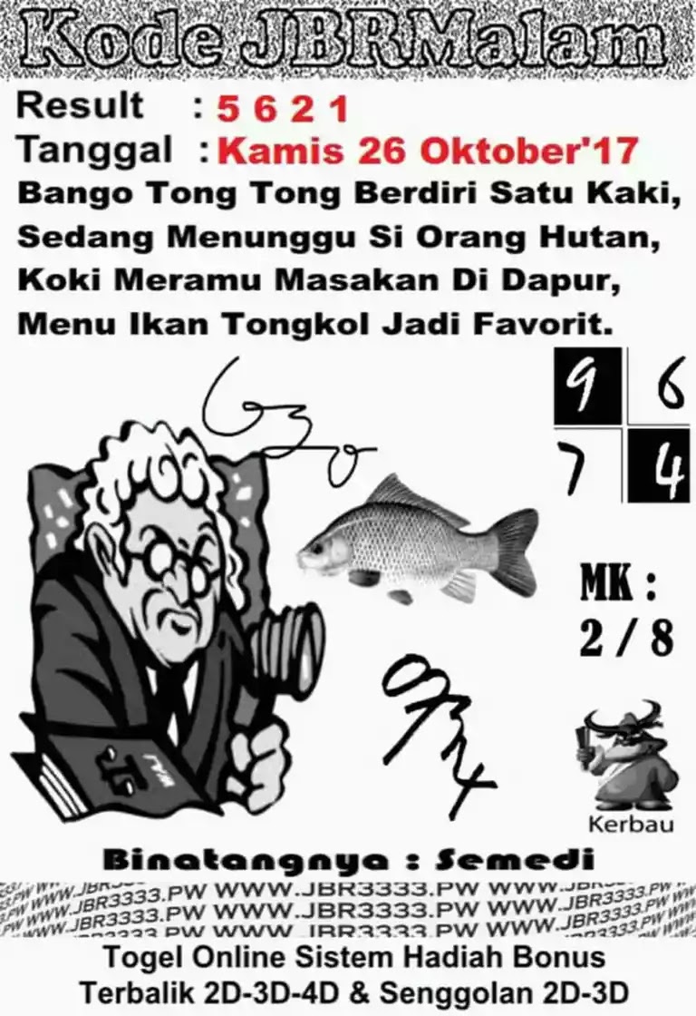 SYAIR KODE AJAIB KODE SYAIR HONGKONG KAMIS 26/10/2017 LENGKAP