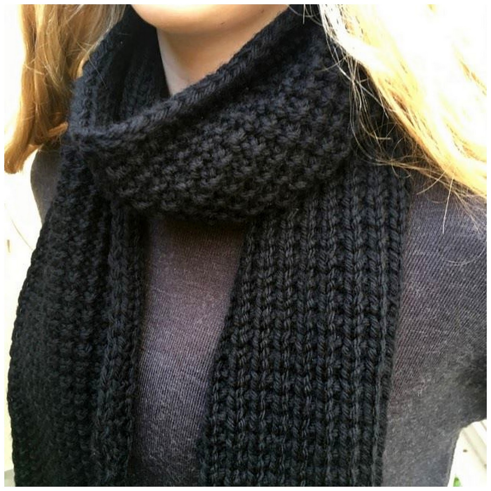 FitzBirch Crafts Broken Rib Unisex Scarf