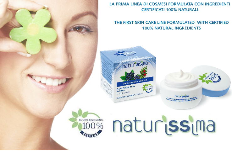 naturissima, la prima linea di cosmesi con ingredienti certificati 100% naturali