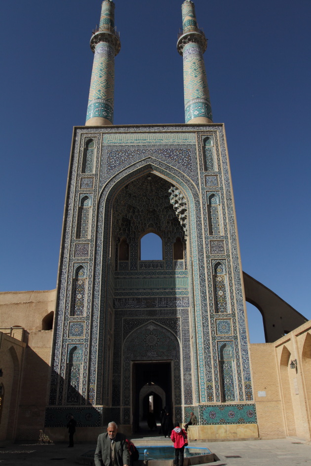 Beautiful Masjid e-Jame of Yazd, Iran