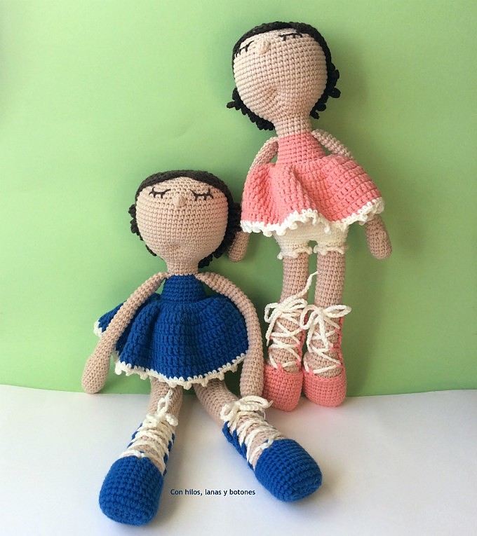 Con hilos, lanas y botones: Rosalía amigurumi (patrón de Pitusas y Petetes)