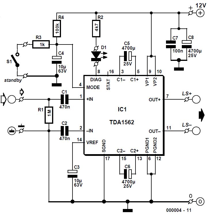 Tda1562Q Subwoofer Circuit Diagram