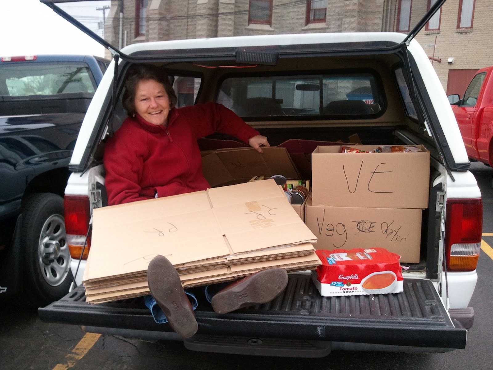 Clare House of Bloomington IL At the soup kitchen....